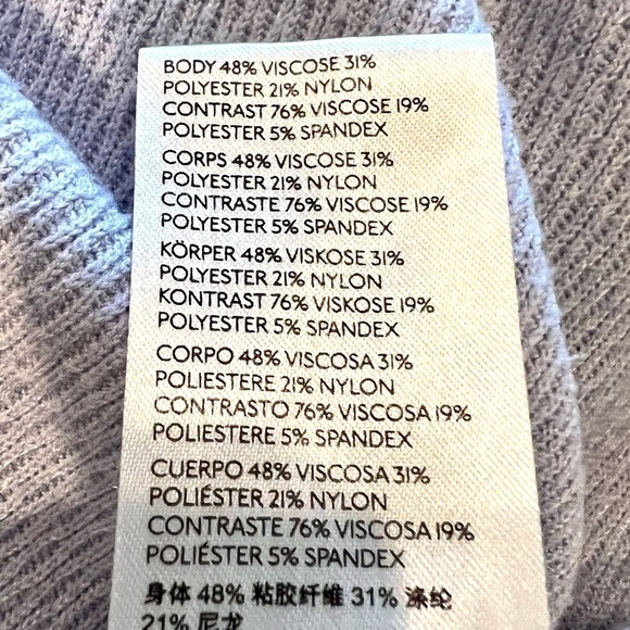 FREE PEOPLE Snowy oversized Thermal T-shirt in Rain womens size XS - Picture 11 of 11